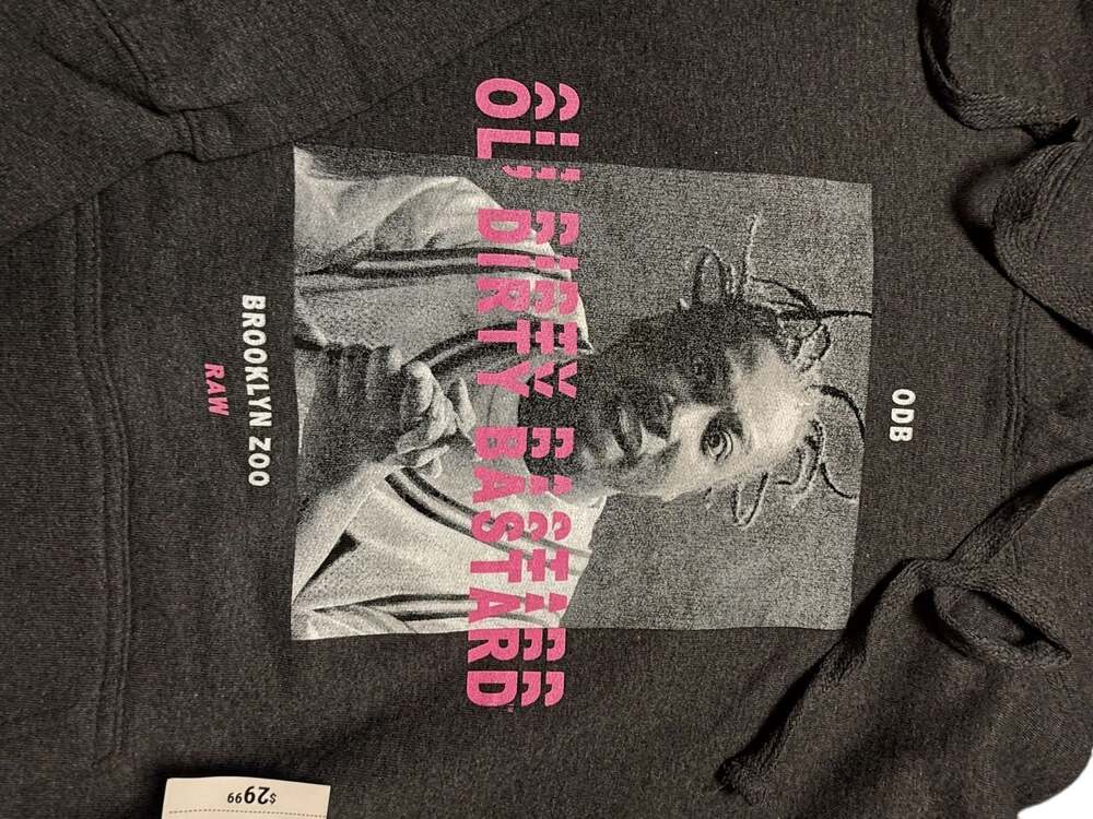 Ol' Dirty Bastard ODB Brooklyn Zoo Graphic Hoodie Size S